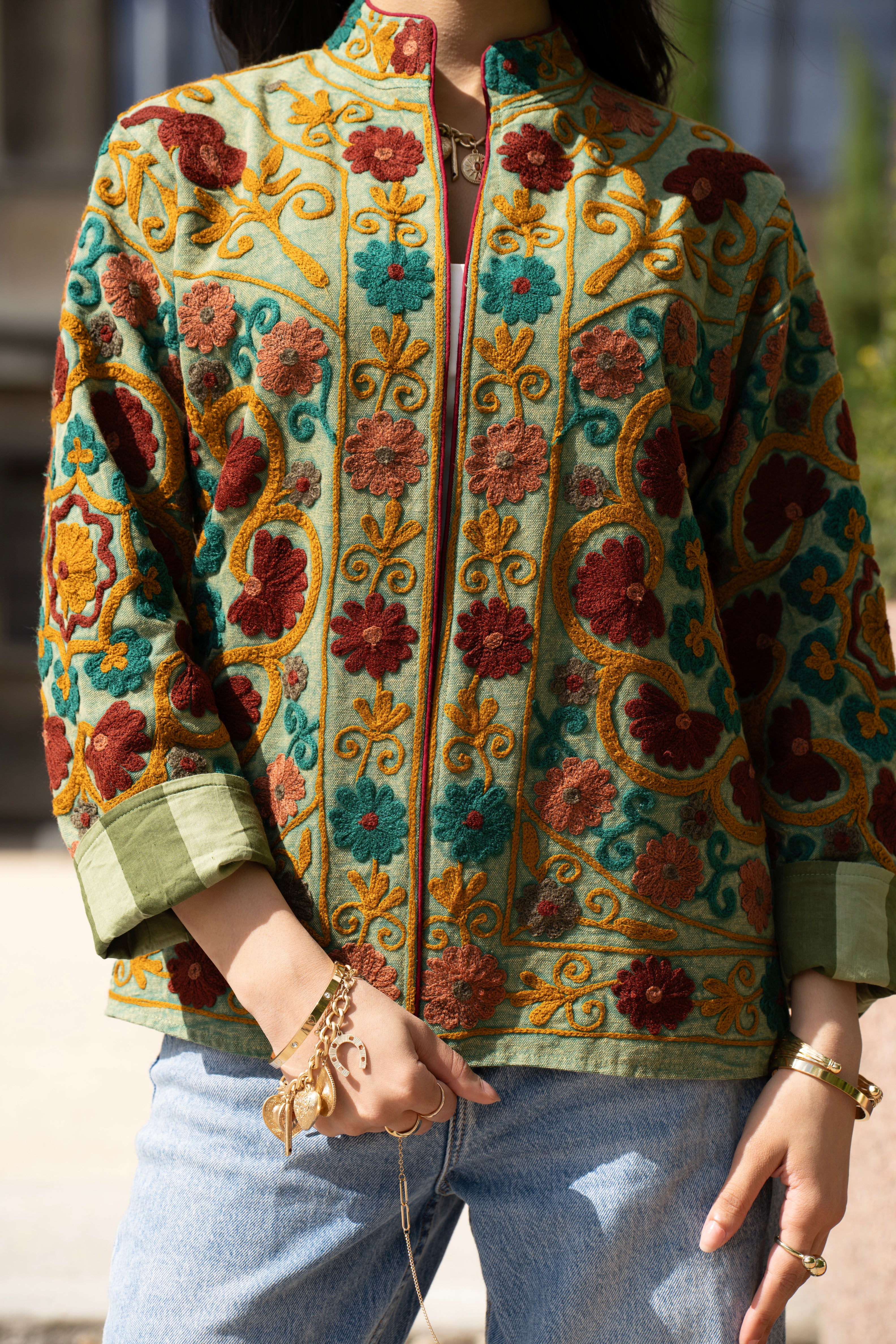 Florale Héritage Jacket - S - Suti Paris