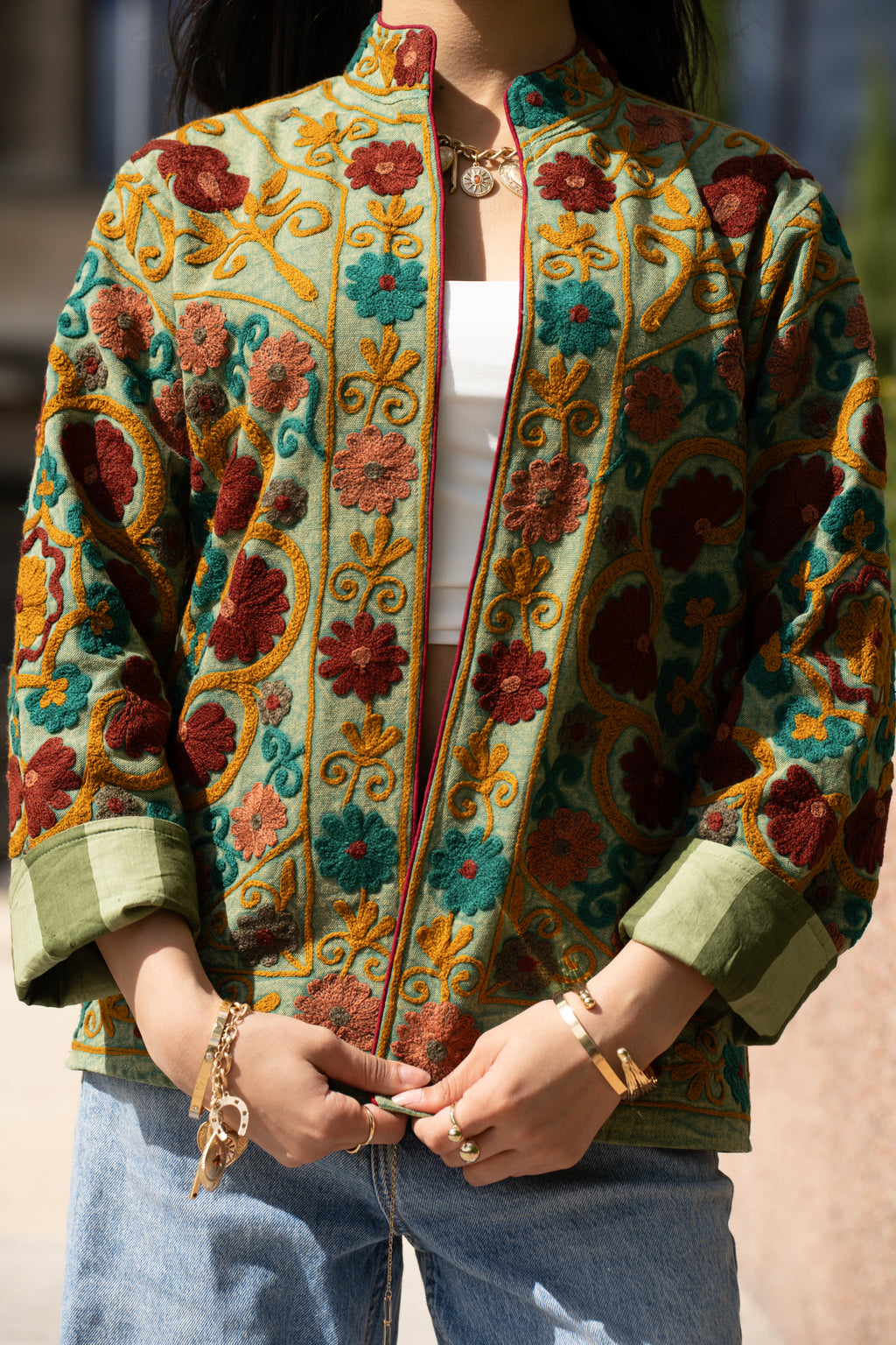 Florale Héritage Jacket - S - Suti Paris